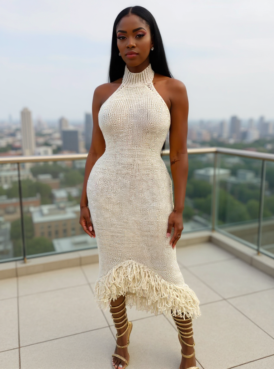 V&V Knitted Sweater Dress