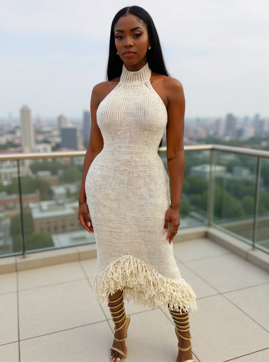 V&V Knitted Sweater Dress